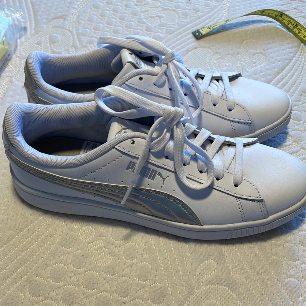Puma white shoes